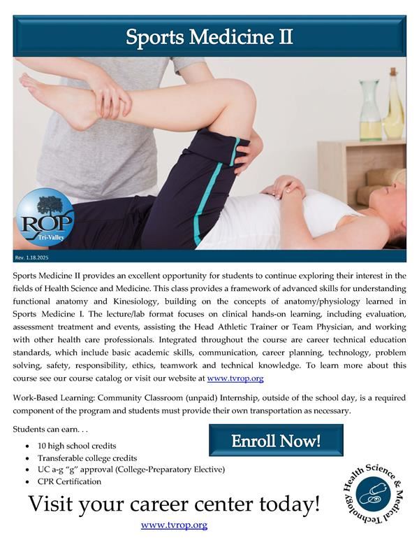  Click link for course information flyer